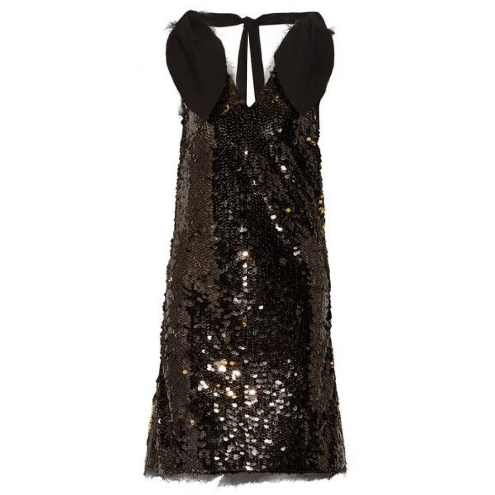 NWT Rejina Pyo Faye Poplin Sequin Tulle Dress - Picture 4 of 9
